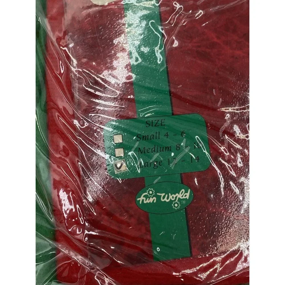 Fun World Youth Unisex Complete Elf Set Large 12-14 New‎